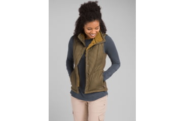 Image of prAna Diva Vest, Snap Button Closure - Womens, Slate Green, Large, W13180560-SLGR-L