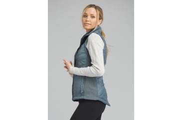 Image of prAna Diva Vest, Snap Button Closure - Womens, Weathered Blue, Large, W13180560-WEBL-L