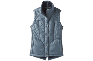 Image of prAna Diva Vest, Snap Button Closure - Womens, Weathered Blue, Large, W13180560-WEBL-L