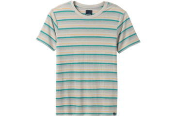 Image of prAna Dustin Short Sleeve Crew - Mens, Pebble Grey, Large, M13190579-PBGY-L