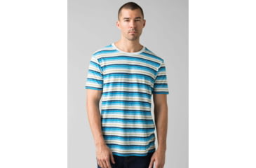Image of prAna Dustin Short Sleeve Crew - Mens, White, Large, M13190579-WHT-L