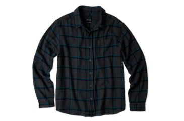 Image of prAna Dutchman Flannel Longsleeve Shirt - Men's-Dark Grey-Small