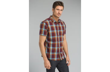 Image of prAna Ecto Short Sleeve T-Shirt - Men's, Black Cherry, Small, M13181366-BKCY-S