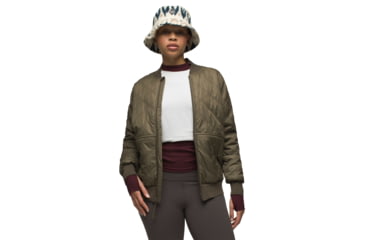 Image of prAna Esla Bomber Jacket - Womens, Slate Green, Large, 1968741-300-L