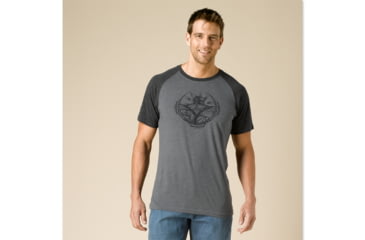 Image of prAna Farm Tee - Men's-Charcoal-Small