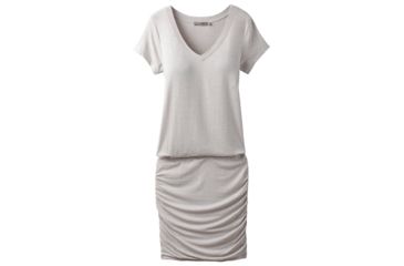 Image of prAna Foundation Dress - Women's, Light Grey Heather, Medium, W31180370-LGHT-M