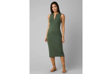 Image of prAna Foundation Midi Dress - Womens, Canopy Heather, Medium, W31202056-CNHT-M