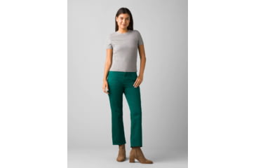 Image of prAna Foundation Rib Tee - Womens, Heather Grey, Extra Small, 1970821-020-XS