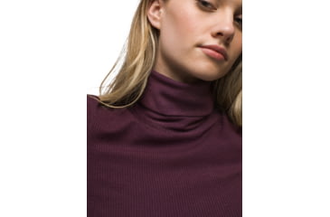 Image of prAna Foundation Rib Turtleneck - Womens, Mulberry Heather, Extra Small, 2045781-500-XS
