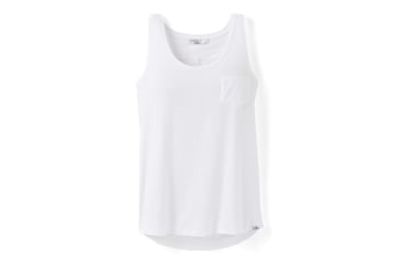 Image of prAna Foundation Scoop Neck Tank, White, Medium, 1963751-100-M