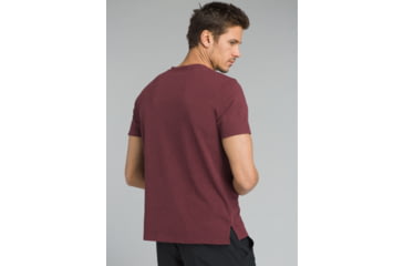 Image of prAna Garrity Short Sleeve Crew T-Shirt - Mens, Black Cherry, Medium, M11181405-BKCY-M