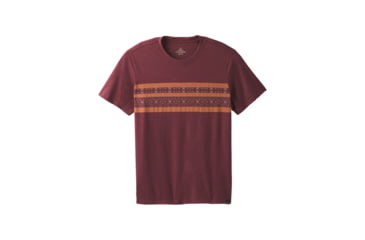 Image of prAna Garrity Short Sleeve Crew T-Shirt - Mens, Black Cherry, Medium, M11181405-BKCY-M