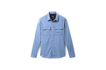 Image of prAna Garvan Long Sleeve Shirt - Mens, Antique Blue, Extra Large, 1965681-400-ST-XL