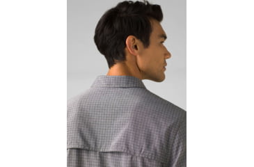 Image of prAna Garvan Long Sleeve Shirt - Mens, Charcoal, Extra Large, 1965681-020-ST-XL