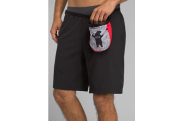 Image of prAna Graphic Chalk Bag with Belt - Unisex, Charcoal Bear Hug, One Size, U61171807-CCBH-O/S