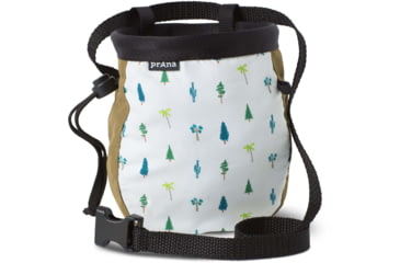 Image of prAna Graphic Chalk Bag with Belt, Woodland Green Trees, One Size, U61171807-WLGT-O/S