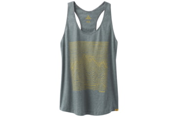 Image of prAna Graphic Tank - Womens, Weathered Blue Heather, Small, W11170152-WBHT-S
