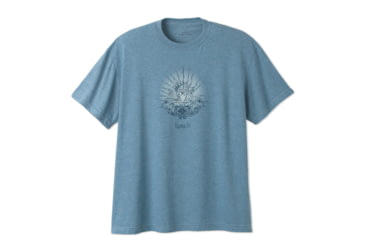 Image of prAna Guru Heathered Tee - Men's-Aqua Blue-Small