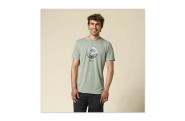 Image of prAna Guru Heathered Tee - Men's-Moss-Small