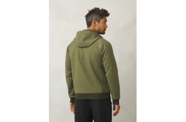 Image of Prana Halgren Urban Full Zip Hoodie Mens, Cargo Green Heather, Small, M21181412-CGHT-S