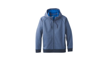 Image of prAna Halgren Urban Full Zip Hoodie - Men's, Equinox Blue Heather, Medium, M21181412-EBHT-M