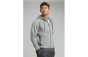 Image of prAna Halgren Urban Full Zip Hoodie - Mens, Gravel Heather, Medium, M21181412-GRHT-M
