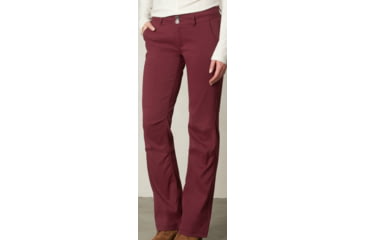 Image of prAna Halle Pant - Women's-Burgundy-Short Inseam-8