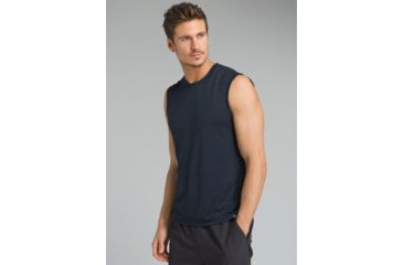 Image of prAna Hardesty Tank Top - Men's, Black Stripe, Large, M11170401-BKST-L