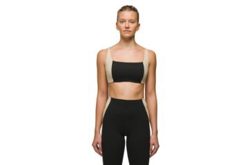 Image of prAna Heavana Hot Spell Bra - Womens, Black / Cliffside Heather, XL, 2066821-003-XL