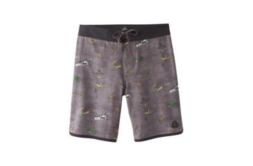 Image of prAna High Seas Boardshort - Mens, Granite Big Island, 34 Waist, M3HSEA116 -078-34