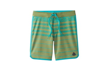 Image of prAna High Seas Short Mens, Green Field Stripe, 34, M3HSEA116-GRFX-34