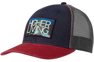 Image of prAna Higher Living Trucker Hat - Men's-Navy