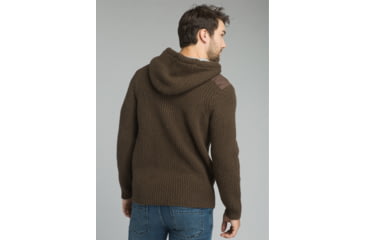 Image of prAna Hooded Henley Sweater - Mens, Scorched Brown, Large, M2PHHS316-SCBR-L