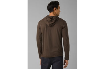 Image of prAna Hooded T-Shirt, Black Olive Heather, Small, 1965541-300-ST-S