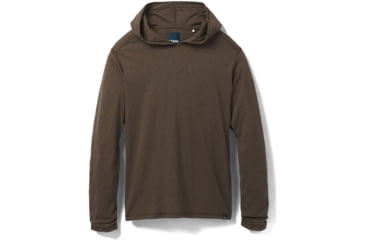 Image of prAna Hooded T-Shirt, Black Olive Heather, Small, 1965541-300-ST-S