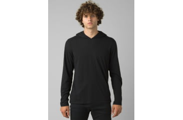 Image of prAna Hooded T-Shirt, Black, Large, 1965541-002-ST-L