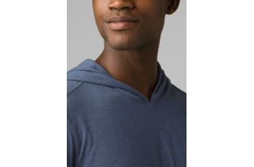 Image of prAna Hooded T-Shirt, Charcoal Heather, Small, 1965541-003-ST-S