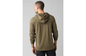Image of prAna Hooded T-Shirt - Mens, Slate Green Heather, Extra Large, M21181338-GSHT-XL