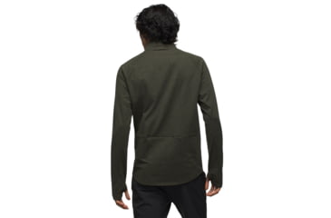 Image of prAna Ice Flow Half Zip - Mens, Evergreen Heather, Medium, 1973871-301-M