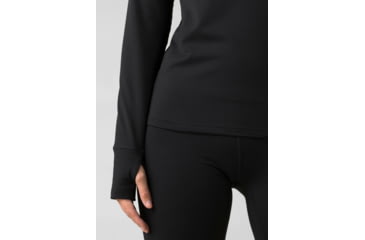Image of prAna Ice Flow Half Zip Top - Women's, Large, Black, 1967511-001-L