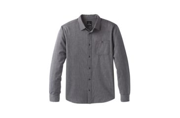 Image of prAna Jaffra Long Sleeve Shirt, Granite, XXLarge, M21191481 -022-XXL