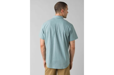 Image of prAna Jaffra Short Sleeve Shirt - Mens, Breeze, Medium, M11191528-BREZ-M