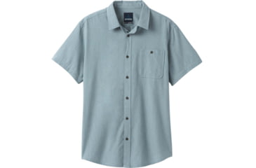 Image of prAna Jaffra Short Sleeve Shirt - Mens, Breeze, Medium, M11191528-BREZ-M