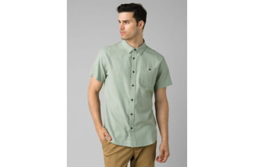 Image of prAna Jaffra Short Sleeve Shirt - Mens, Canopy, Large, M11191528-CANO-L