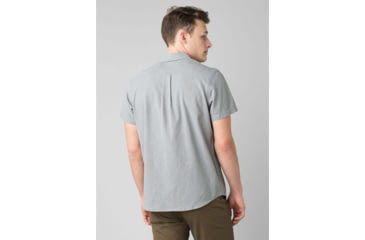 Image of prAna Jaffra Short Sleeve Shirt - Mens, Gravel, Large, M11191528-GRA-L