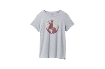 Image of prAna Journeyman 2.0 Tee - Womens, Large, Heather Grey World Peace, 1969281-020-L