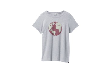 Image of prAna Journeyman 2.0 Tee - Womens, Medium, Heather Grey World Peace, 1969281-020-M