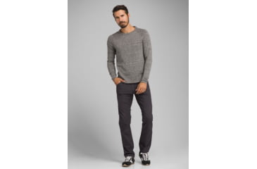 Image of prAna Kaola Crew Sweater - Mens, Grey Heather, Extra Large, M21191398-GYHT-XL