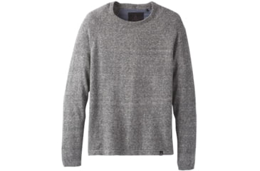Image of prAna Kaola Crew Sweater - Mens, Grey Heather, Extra Large, M21191398-GYHT-XL