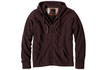 Image of prAna Kennet Full Zip Hoodie - Men's-Mahogany-Medium